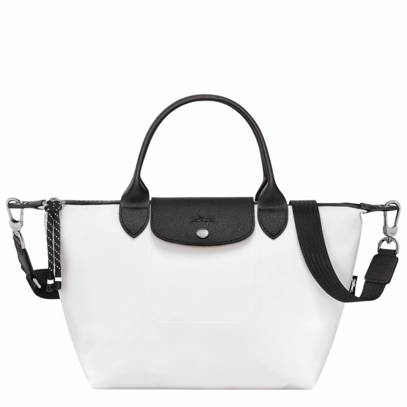 White Longchamp Le Pliage Energy S Men's Handbags